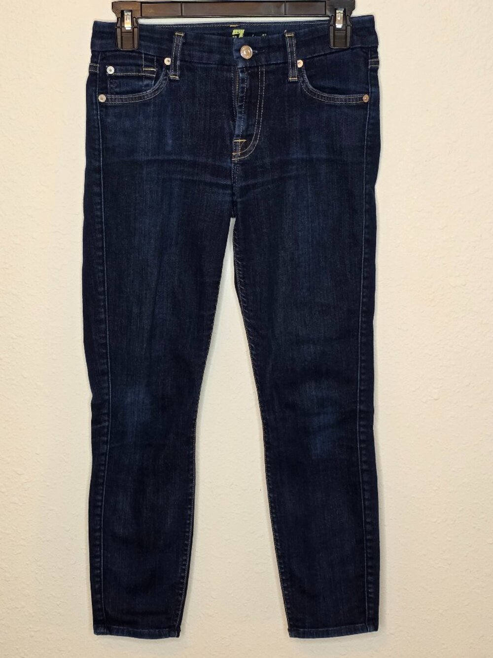 7 For All Mankind Kimmie Crop Denim Women's Jeans, Size 25